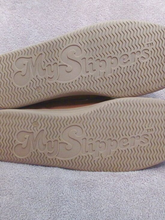 My Slippers Mens Leather Moccasin Size 15W Comfort Slip On Lined Foam In & Out main image 9